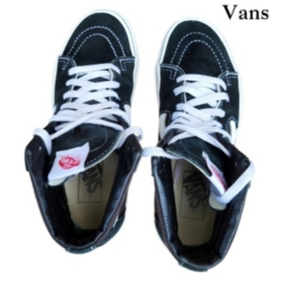 Vans Hi Top Skate Skateboard Old Skool Black Athletic Sneaker Women 7.5 Men 6 - Picture 10 of 11